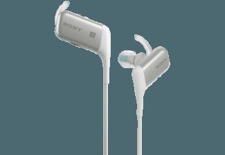 SONY MDR-AS600BT Spritzwassergeschützer Bluetooth In-Ohr-Kopfhörer, NFC, weiß Kopfhörer Weiß