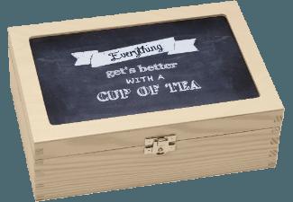 CONTENTO 866381 TEABOX Everything gets better with a Cup of Tea Teebox
