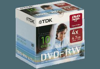 TDK DVD-RW 47 EC 10er DVD-RW 10x DVD-RW Medien, TDK, DVD-RW, 47, EC, 10er, DVD-RW, 10x, DVD-RW, Medien