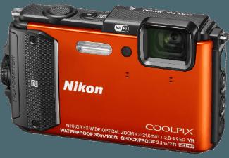 NIKON COOLPIX AW 130 Diving Kit  Orange (16 Megapixel, 5x opt. Zoom, 7.5 cm , WLAN)