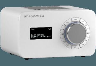SCANSONIC R4 S Internetradio (FM Tuner, FM, UKW, DAB , Weiß), SCANSONIC, R4, S, Internetradio, FM, Tuner, FM, UKW, DAB, Weiß,