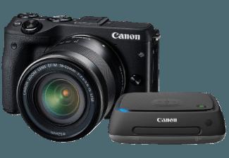 CANON EOS M3   CS 100 Connect Station Systemkamera 24.2 Megapixel mit Objektiv 18-55 mm f/3.5-5.6, 7.5 cm Display   Touchscreen, WLAN
