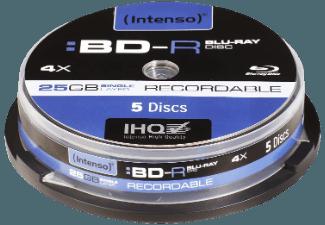 INTENSO 5001111 Blu-Ray-Disc Rohlinge 5 Stk., INTENSO, 5001111, Blu-Ray-Disc, Rohlinge, 5, Stk.