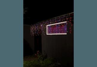 KONSTSMIDE 3672-503 LED Lichtervorhang Eisregen,  Transparent,  Mehrfarbig