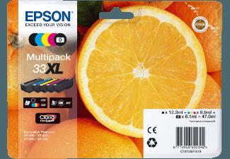 EPSON C13T33574020 Orange Multipack XL Tintenkartusche Photo Black/ Schwarz/ Cyan/ Yellow/ Magenta, EPSON, C13T33574020, Orange, Multipack, XL, Tintenkartusche, Photo, Black/, Schwarz/, Cyan/, Yellow/, Magenta
