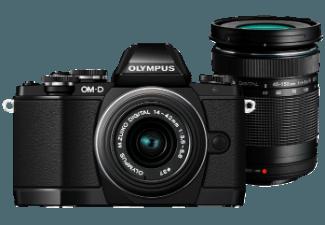 OLYMPUS OM-D E-M10 Systemkamera 16.1 Megapixel mit Objektiv 14-42 mm, 40-150 mm f/3.5-5.6, f/4-5.6, 7.6 cm Display   Touchscreen, WLAN
