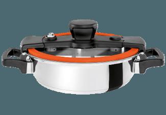 COOKVISION BY B/R/K 506537100 Sizzle Topf inkl. Deckel (18/10 Edelstahl, Silikon), COOKVISION, BY, B/R/K, 506537100, Sizzle, Topf, inkl., Deckel, 18/10, Edelstahl, Silikon,