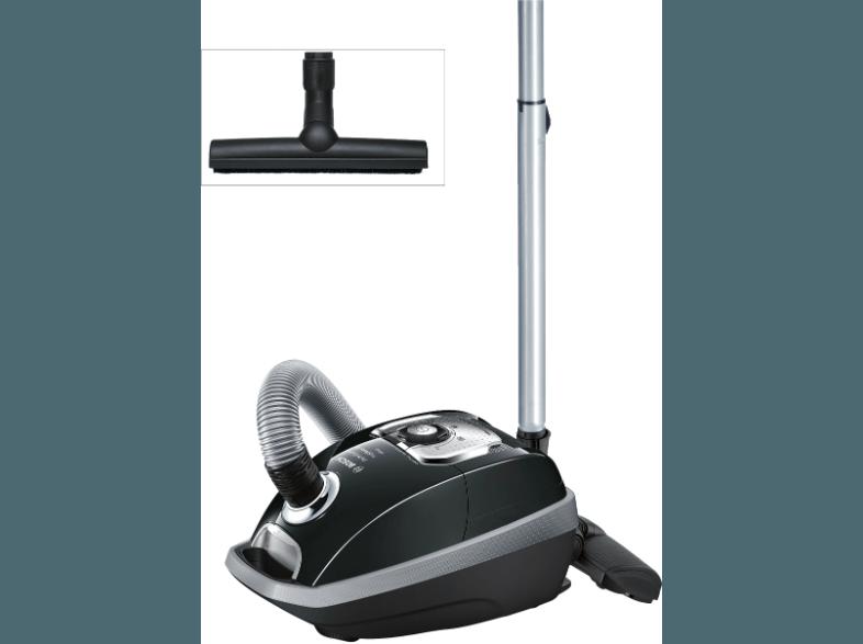 BOSCH BGL 8334 (Staubsauger, Hochleistungs-Hygienefilter, A, Schwarz/Silber)