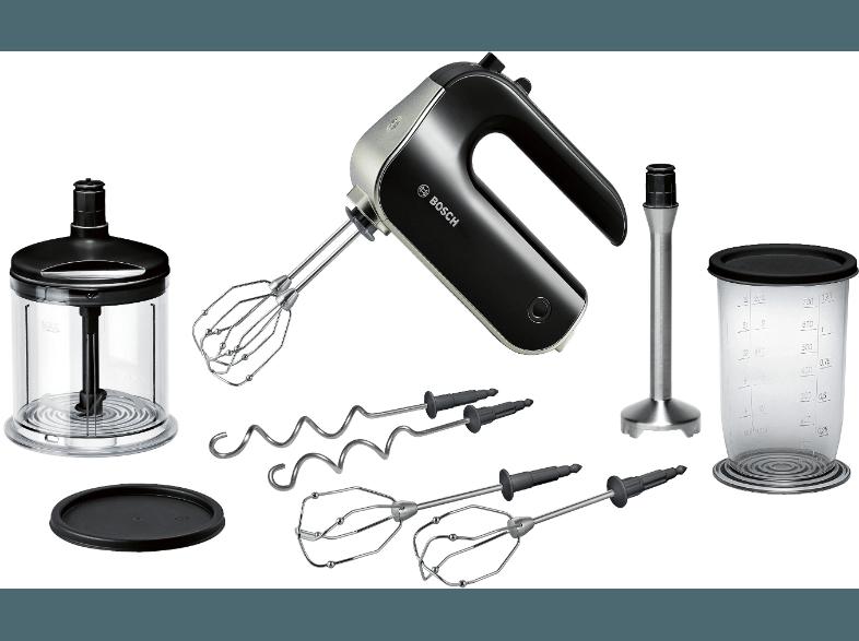 BOSCH MFQ 4885 Handmixer 575 Watt Schwarz/Chrom, BOSCH, MFQ, 4885, Handmixer, 575, Watt, Schwarz/Chrom