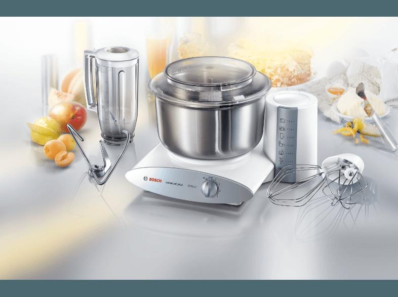 BOSCH MUM6N21 Küchenmaschine Weiß/Silber 1000 Watt, BOSCH, MUM6N21, Küchenmaschine, Weiß/Silber, 1000, Watt