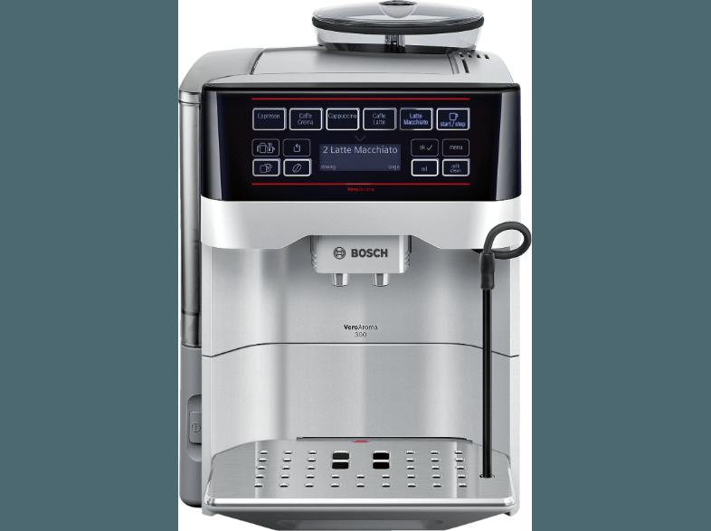 BOSCH TES 60351 VeroAroma 300 Kaffeevollautomat (Keramik-Scheibenmahlwerk, 1.7 Liter, Silber)