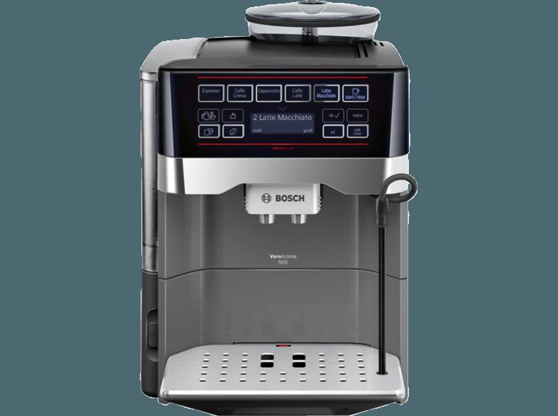 BOSCH TES 60553 VeroAroma 500 Kaffeevollautomat (Scheibenmahlwerk, 1.7 Liter, Titanium)