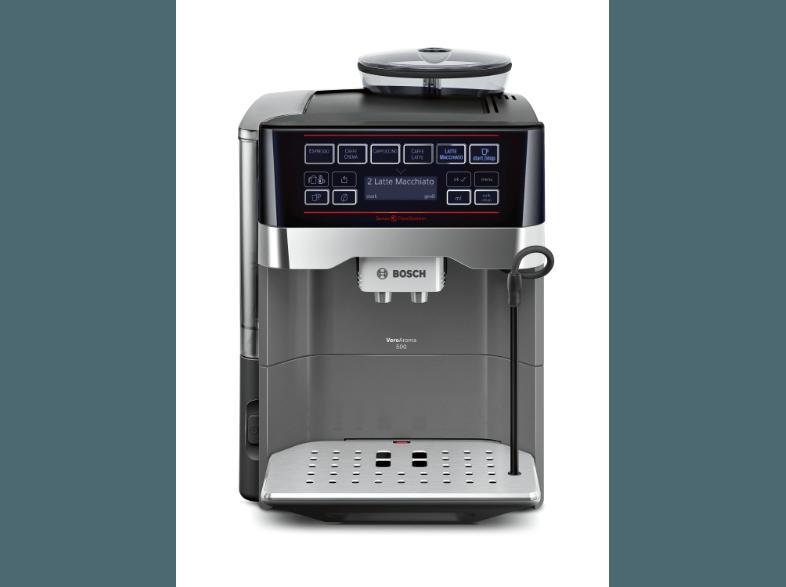 BOSCH TES 60553 VeroAroma 500 Kaffeevollautomat (Scheibenmahlwerk, 1.7 Liter, Titanium)