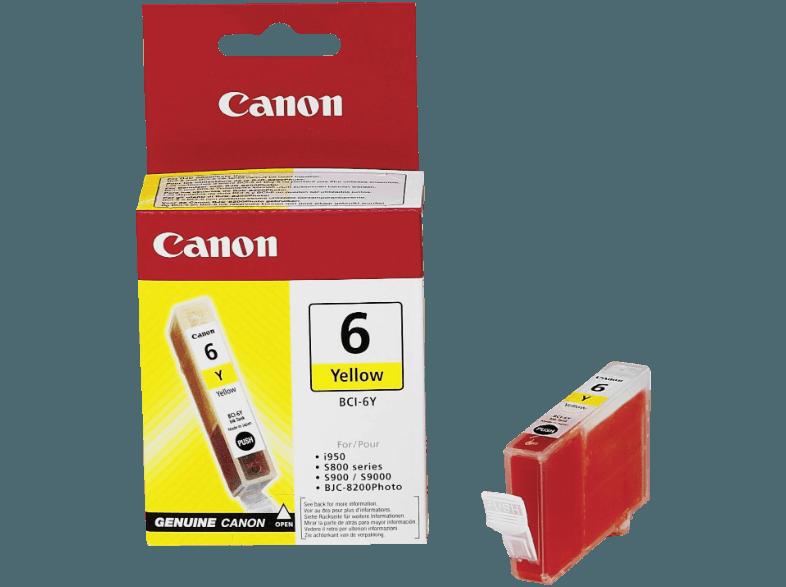 CANON BCI-6 Y 4708A002 Tintenkartusche Gelb, CANON, BCI-6, Y, 4708A002, Tintenkartusche, Gelb