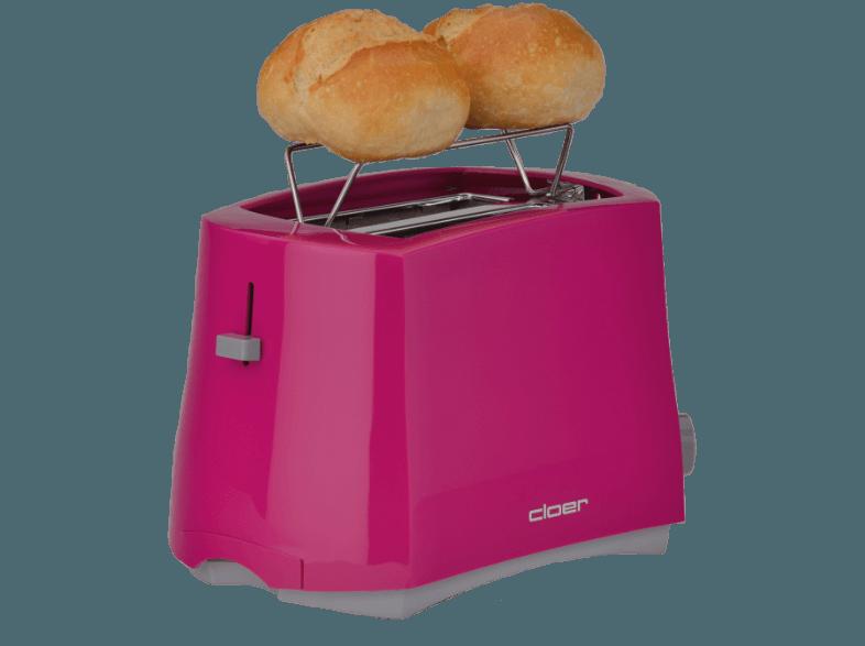 CLOER 3317-1 Toaster Pink (825 Watt, Schlitze: 2), CLOER, 3317-1, Toaster, Pink, 825, Watt, Schlitze:, 2,