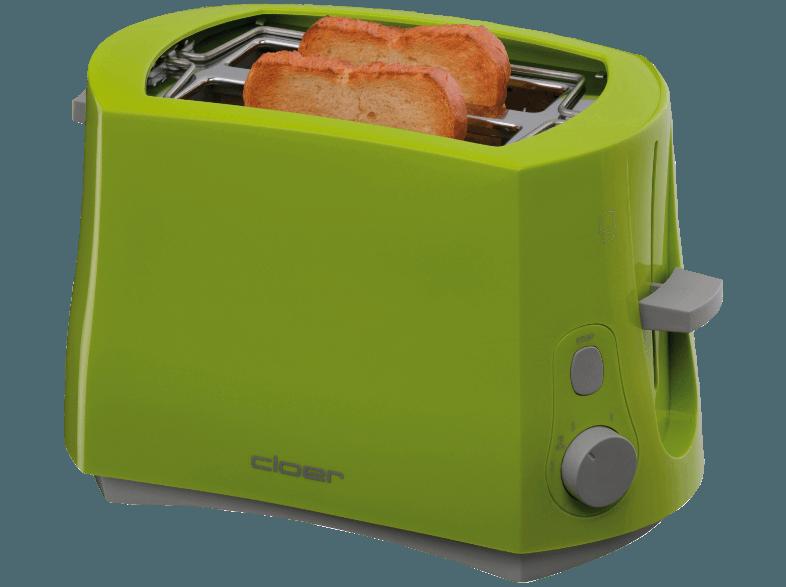 CLOER 3317-4 Toaster Grün (825 Watt, Schlitze: 2)