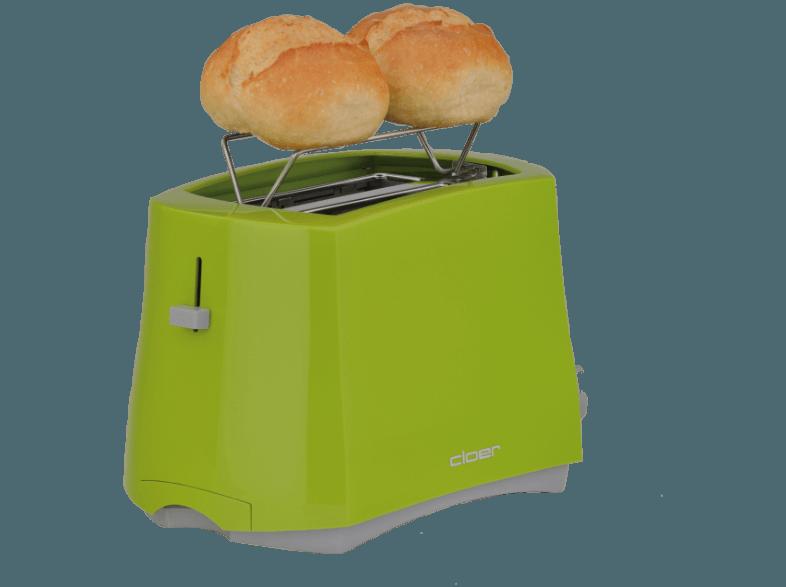 CLOER 3317-4 Toaster Grün (825 Watt, Schlitze: 2), CLOER, 3317-4, Toaster, Grün, 825, Watt, Schlitze:, 2,