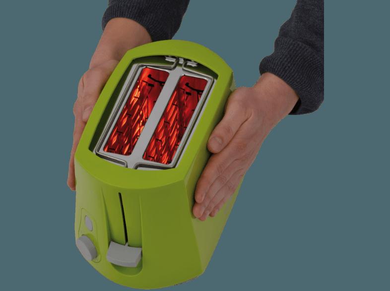CLOER 3317-4 Toaster Grün (825 Watt, Schlitze: 2)