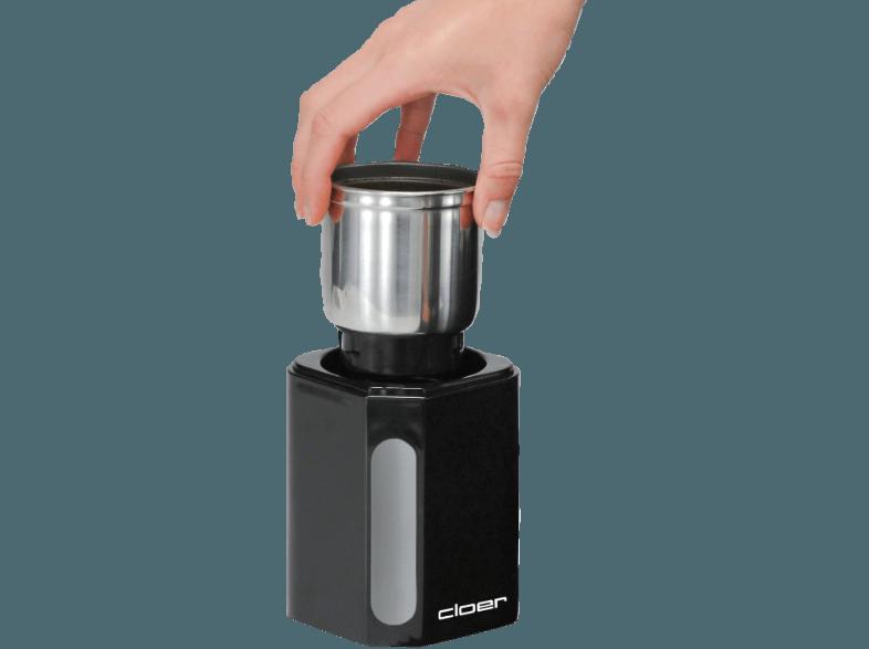 CLOER 7589 Kaffeemühle Schwarz (200 Watt, Schlagmesser)