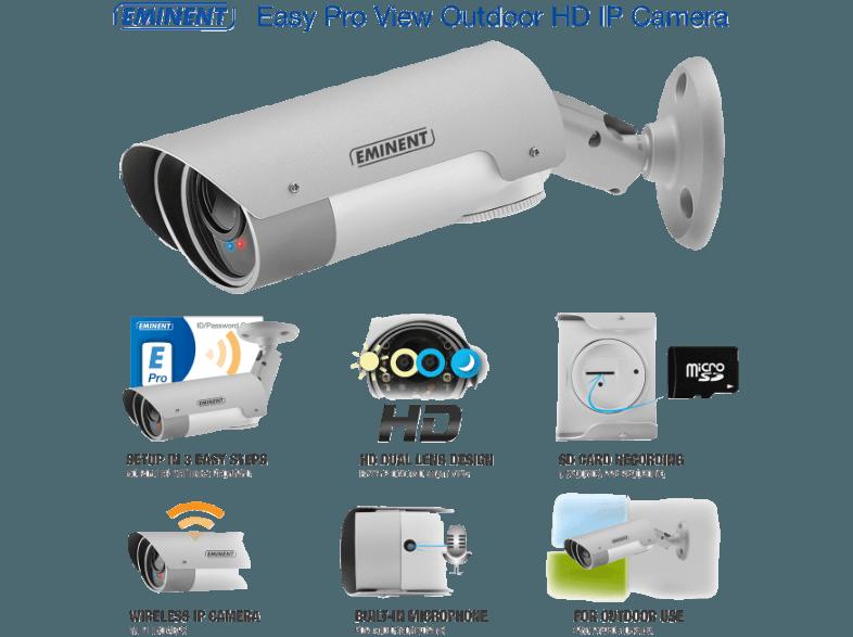 EMINENT EM6260 Easy Pro View Outdoor HD IP-Kamera, EMINENT, EM6260, Easy, Pro, View, Outdoor, HD, IP-Kamera