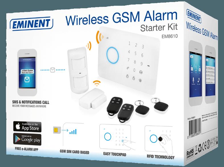 EMINENT EM8610 Kabelloses mobiles Alarmsystem Starterset