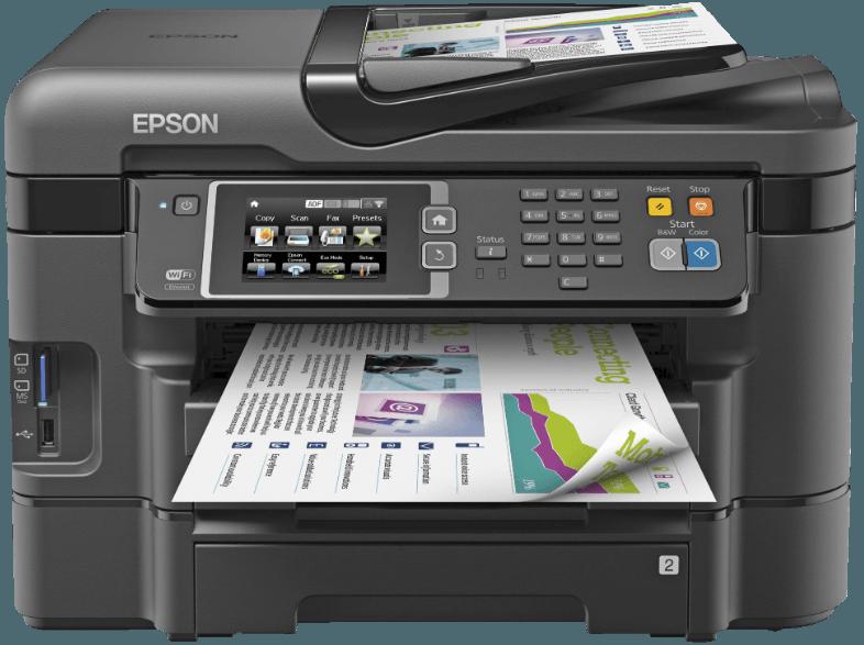 EPSON WorkForce WF-3640 DTWF Bundle Tintenstrahl 4-in-1 Multifunktionsdrucker WLAN