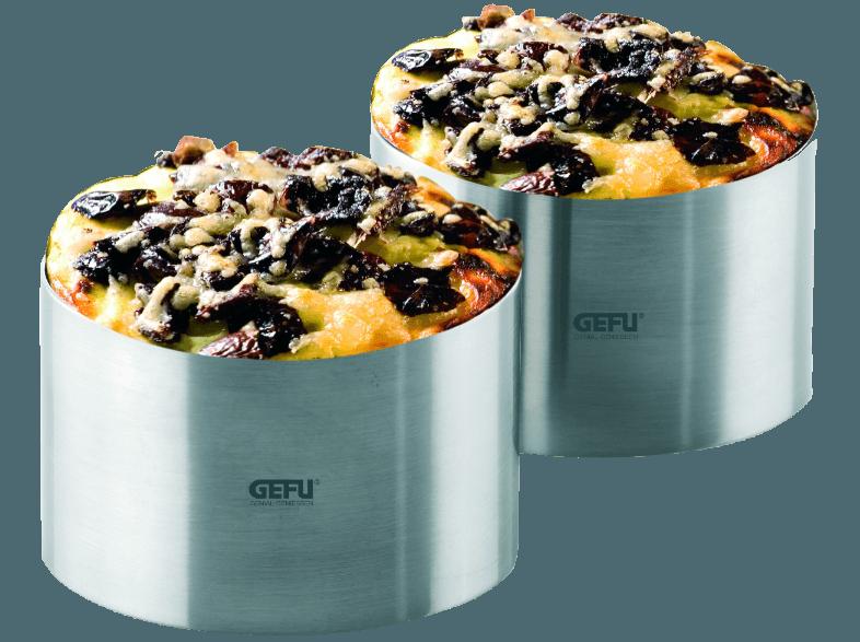 GEFU 12160 Forma 2 Stück Dessert- und Vorspeisenringe Set