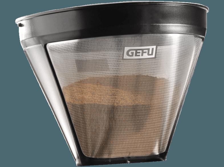 Filtre à Café Permanent GEFU Arabica - Acier Inoxydable, Taille 4, Compatible Lave-vaisselle, Garanti 5 Ans