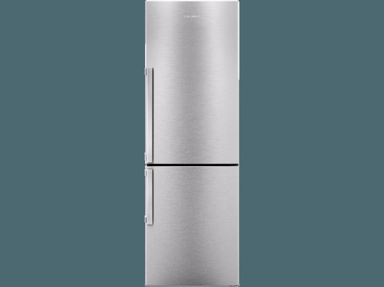 GRUNDIG GKM 16830 X Kühlgefrierkombination (173 kWh/Jahr, A   , 1850 mm hoch, Edelstahl)