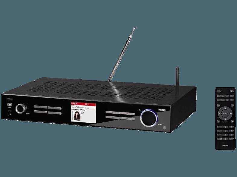 HAMA 054821 DIT2000 Internetradio (Digital Hifi Tuner, FM, DAB, DAB , Schwarz)