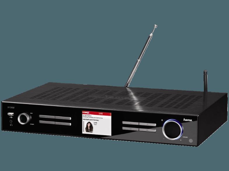 HAMA 054821 DIT2000 Internetradio (Digital Hifi Tuner, FM, DAB, DAB , Schwarz)