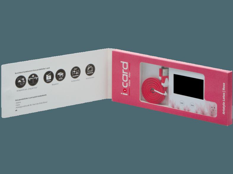 I LOOK i-card Lotus Rose digitale VIDEO Grußkarte