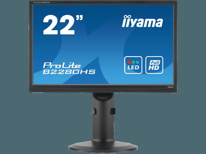 IIYAMA B2280HS-B1DP 21.5 Zoll Full-HD, IIYAMA, B2280HS-B1DP, 21.5, Zoll, Full-HD