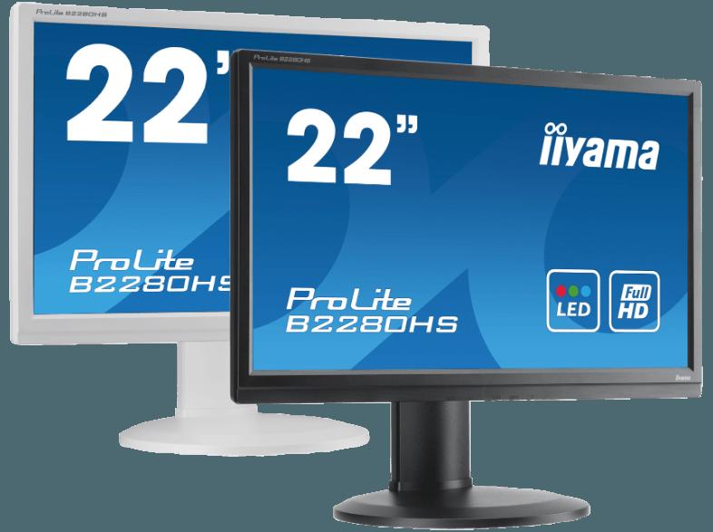 IIYAMA B2280HS-B1DP 21.5 Zoll Full-HD, IIYAMA, B2280HS-B1DP, 21.5, Zoll, Full-HD