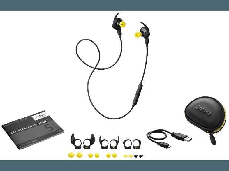 JABRA 155801 Sport Pulse Wireless Kopfhörer Schwarz/Gelb