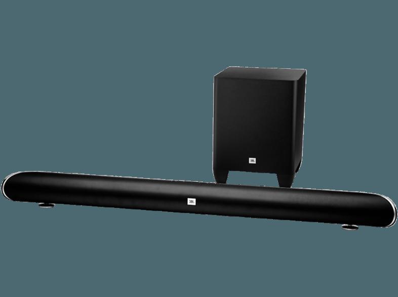 JBL Cinema SB 350 Soundbar-System (2.1 Heimkino-System, 1x Soundbar, 1x Subwoofer, Bluetooth, Schwarz)