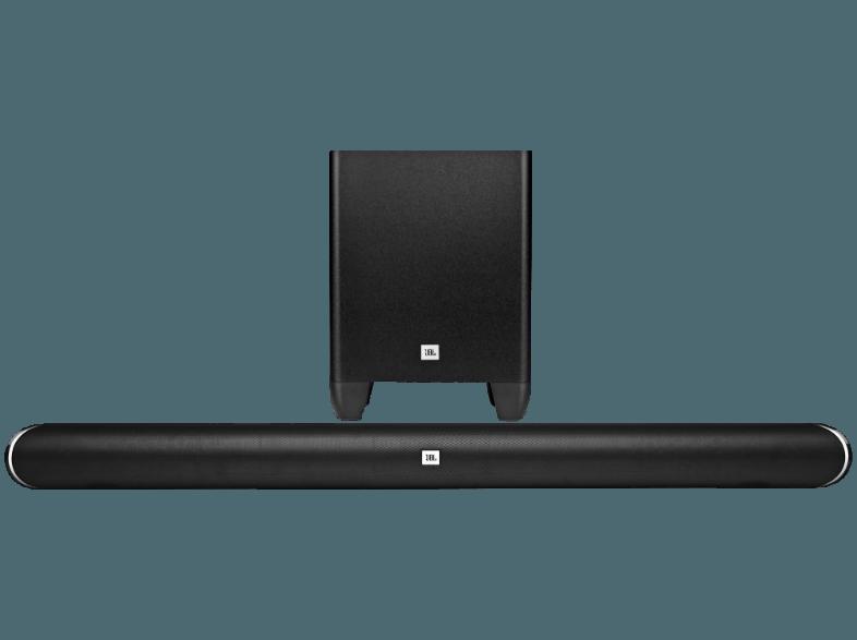 JBL Cinema SB 350 Soundbar-System (2.1 Heimkino-System, 1x Soundbar, 1x Subwoofer, Bluetooth, Schwarz)