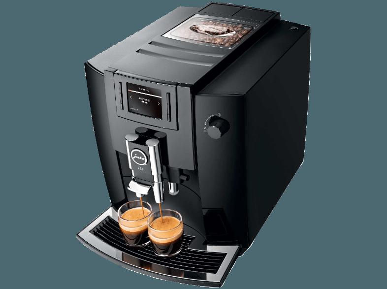 JURA 15082 E60 Espresso-/Kaffee-Vollautomat (Aroma -Mahlwerk, 1.9 Liter, Pianoschwarz)