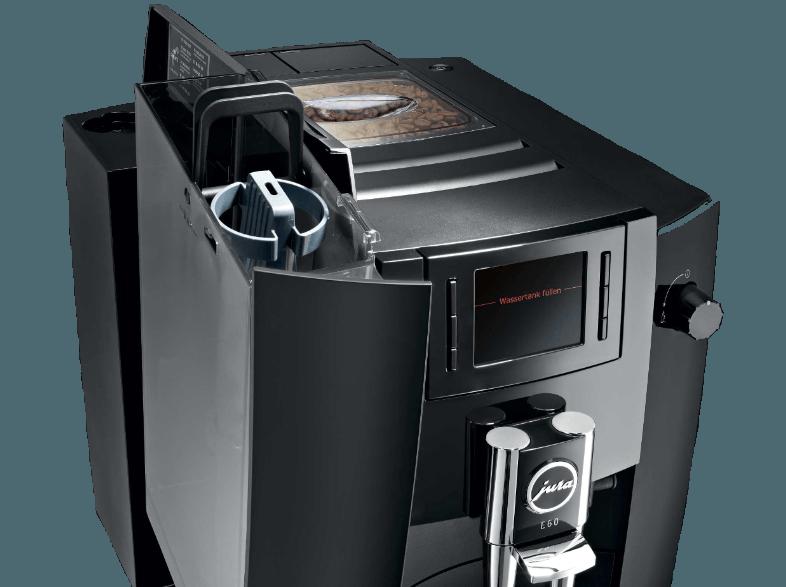 JURA 15082 E60 Espresso-/Kaffee-Vollautomat (Aroma -Mahlwerk, 1.9 Liter, Pianoschwarz)