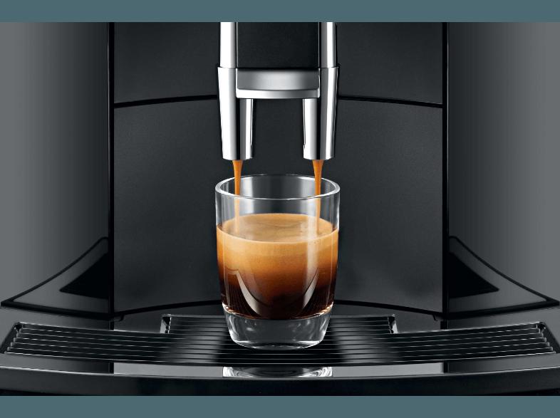 JURA 15082 E60 Espresso-/Kaffee-Vollautomat (Aroma -Mahlwerk, 1.9 Liter, Pianoschwarz)