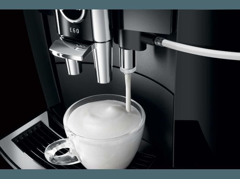 JURA 15082 E60 Espresso-/Kaffee-Vollautomat (Aroma -Mahlwerk, 1.9 Liter, Pianoschwarz)