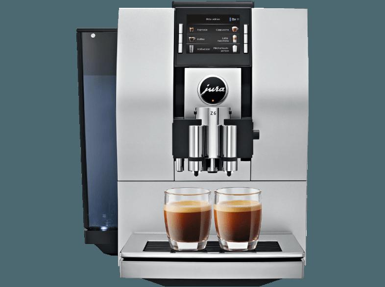 JURA Z6 Kaffeevollautomat (AromaG3-Mahlwerk, 2.4 Liter, Silber)