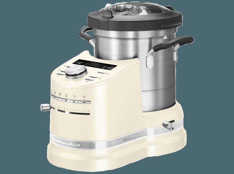 KITCHENAID 5KCF0103EAC/4 Artisan Küchenmaschine mit Kochfunktion Creme 1500 Watt