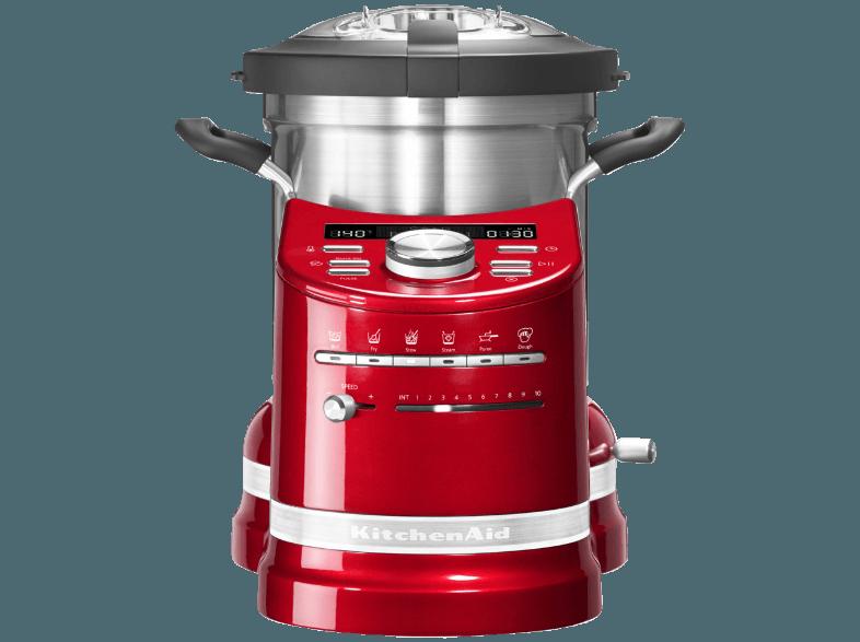 KITCHENAID 5KCF0103EER/4 Artisan Küchenmaschine mit Kochfunktion Empirerot 1500 Watt