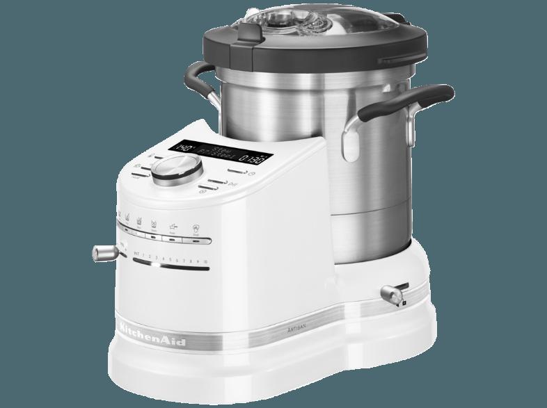 KITCHENAID 5KCF0103EFP/4 Artisan Küchenmaschine mit Kochfunktion Weiß 1500 Watt