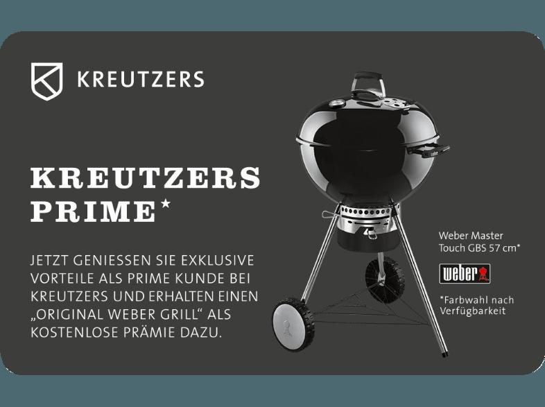 KREUTZERS Fleisch- und Genuss Prime Card   Original Weber Mastertouch GBS 57 Grill Holzkohlegrill
