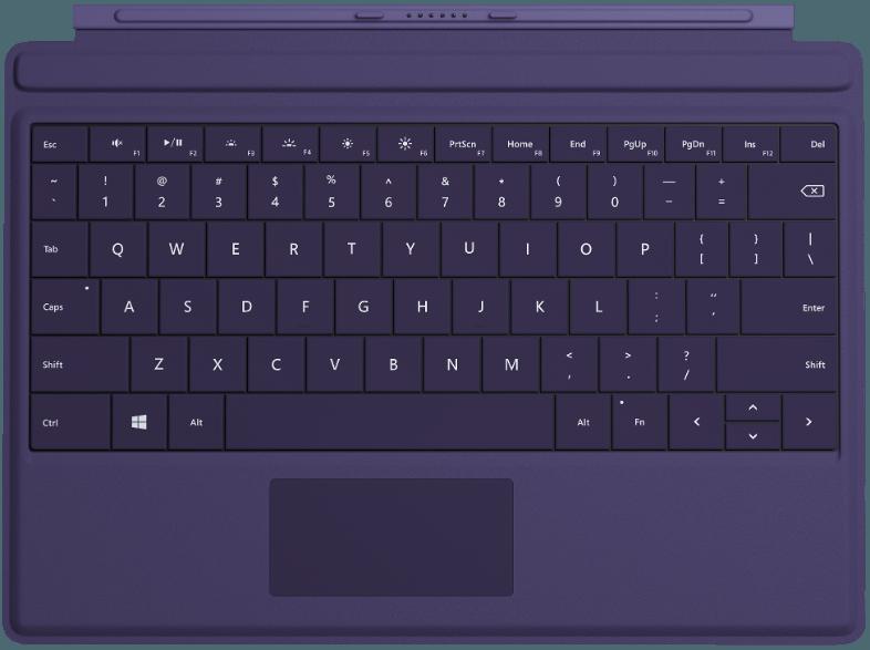 MICROSOFT Surface Type Cover 3 Violett