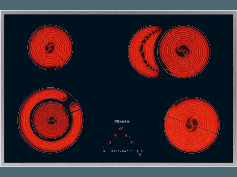 MIELE KM 5819 Glaskeramik-Kochfeld (764 mm breit, 4 Kochfelder)