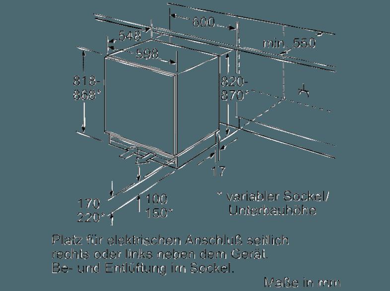 NEFF G4344X8 Gefrierschrank (184 kWh/Jahr, A , 98 Liter), NEFF, G4344X8, Gefrierschrank, 184, kWh/Jahr, A, 98, Liter,