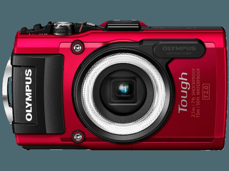 OLYMPUS TG 4  Rot (16 Megapixel, 4x opt. Zoom, 7.6 cm LCD, WLAN)